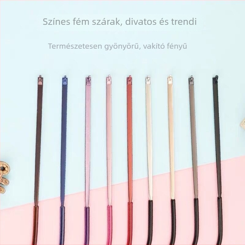 Fém szemüveg-láb kiegészítői — pár, egyfogú dizájn, univerzális illeszkedés, Haiyu, 2023 tavasz