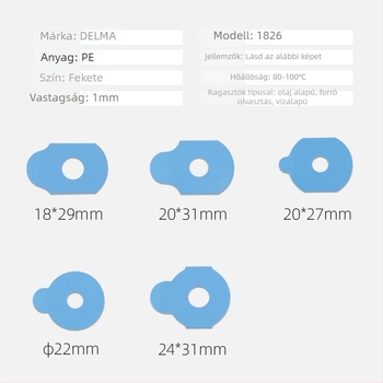 Kétoldalú matricák szemüveglencsék feldolgozásához – Polírozott csúszásmentes, Modell SBN1000, Kiegészítők, Optikai szemüveg feldolgozás