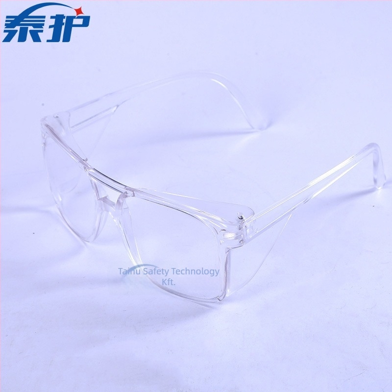 Taihu Visitor védőszemüveg, PC anyagból, lencse vastagsága 2 mm, por- és homokálló, ütésálló