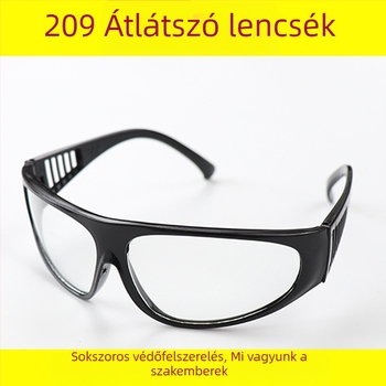 Hegesztő védőszemüveg antispatter védelemmel, üveg lencse 0,15 mm, modell HGZ-27-4, GB_14866_2006
