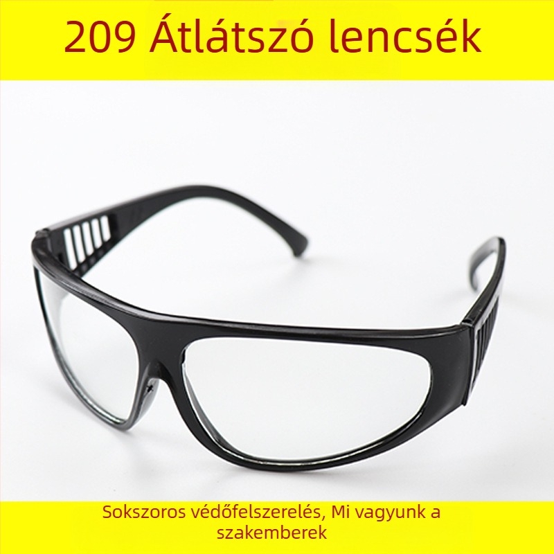 Hegesztő védőszemüveg antispatter védelemmel, üveg lencse 0,15 mm, modell HGZ-27-4, GB_14866_2006