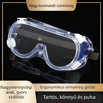 védő kerékpáros szemüveg, PC anyag, lencse 1,2 mm, szélvédett, por- és páramentes