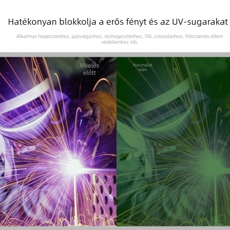 Hegesztővédő szemüveg (UV védelem; ütésállóság; Eye wash)