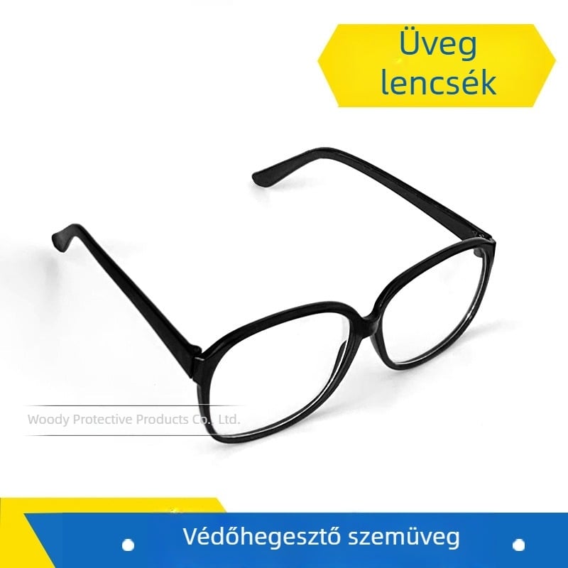 Woody 868 Védőszemüveg PC + plano lencsékkel, 2 mm vastagság, 99% fényáteresztés, por- és fröccsenés elleni védelem