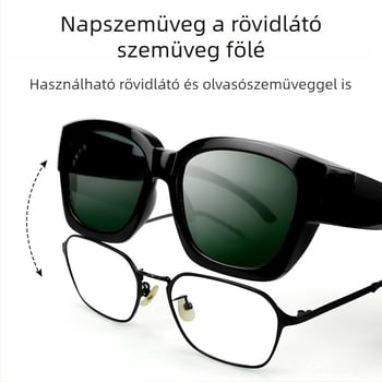 Vágóvédő szemüveg antireflexiós és anti‑fröccsenés védelemmel, dioptriás szemüvegek fölé viselhető