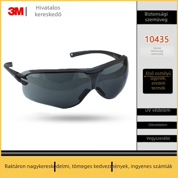 3M10435 Kerékpáros védőszemüveg – UV védelem, páramentesítés, ütésálló, szélvédett, por és homok elleni védelem, fekete keret