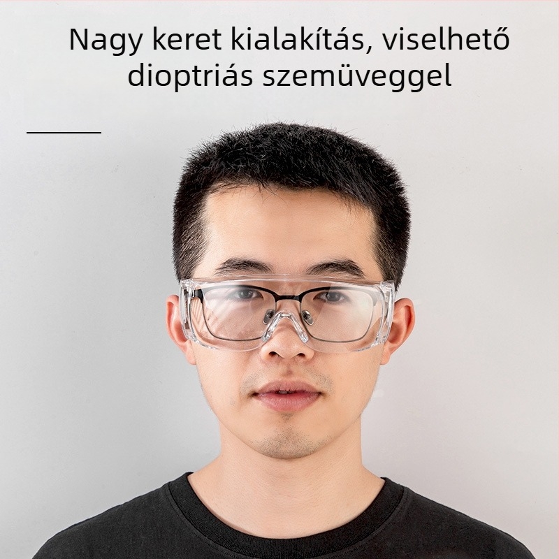 Munkavédelmi védőszemüveg – anti-splash, szél- és por elleni védelem, átlátszó lencsék, Munkavédelmi sorozat