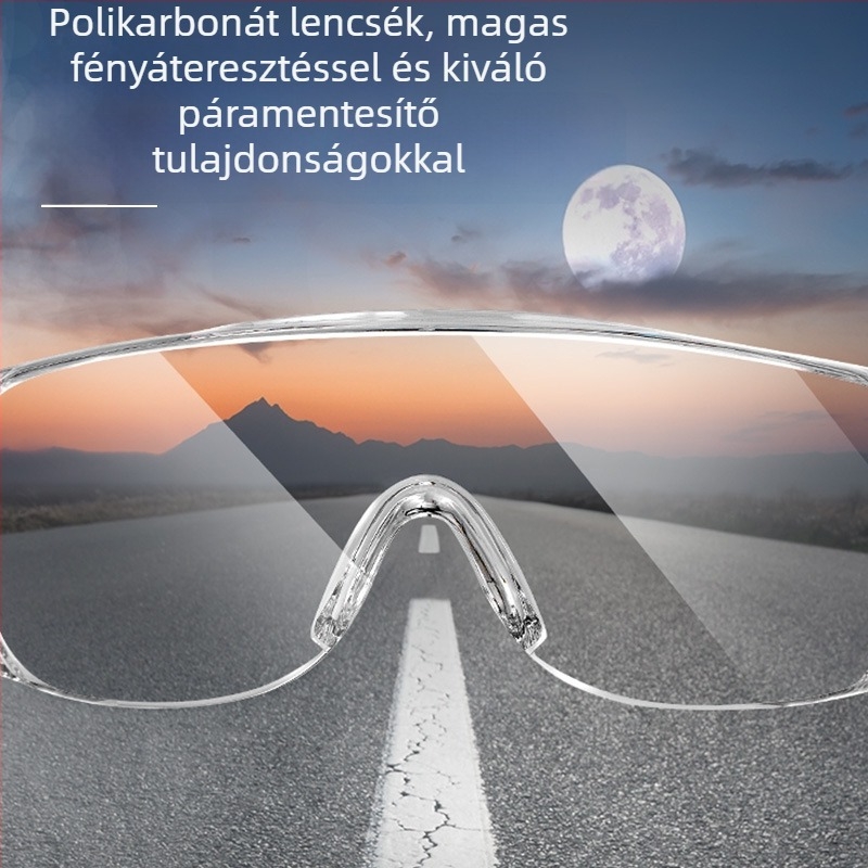Munkavédelmi védőszemüveg – anti-splash, szél- és por elleni védelem, átlátszó lencsék, Munkavédelmi sorozat