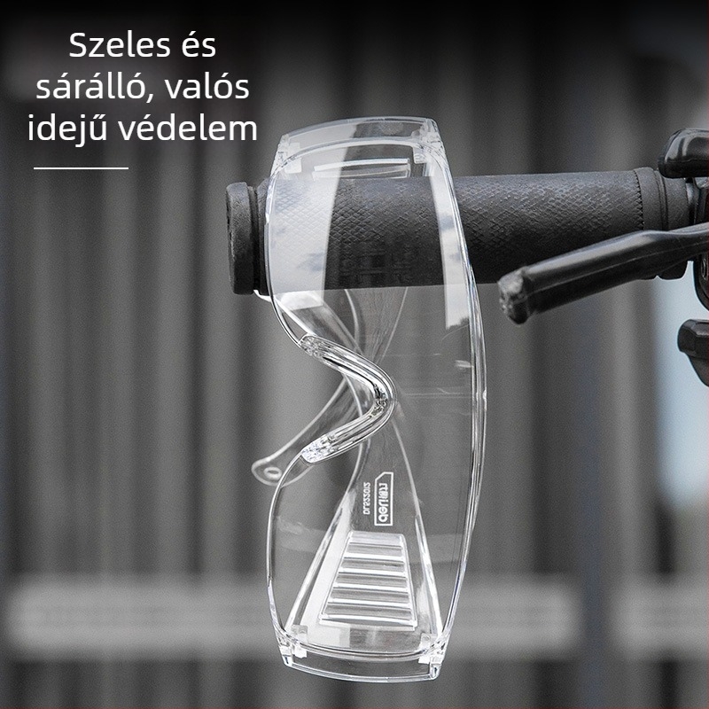 Munkavédelmi védőszemüveg – anti-splash, szél- és por elleni védelem, átlátszó lencsék, Munkavédelmi sorozat