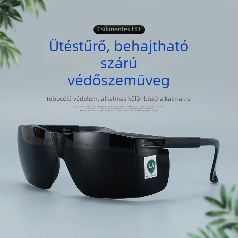 Védőszemüveg, PC anyag, állítható keret, modell 027H-5, ütésálló, szélvédő kerékpáros szemüveg
