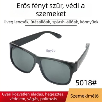 Hegesztővédő szemüveg átlátszó lencsékkel – por-, karcolás- és fröccsenés elleni védelem