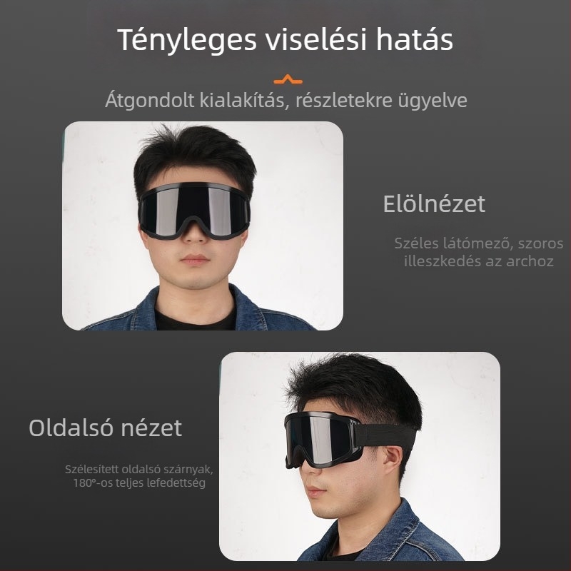 Hegesztő szemüveg anti‑reflexiós védelemmel, szilánk- és fröccsálló, szakembereknek