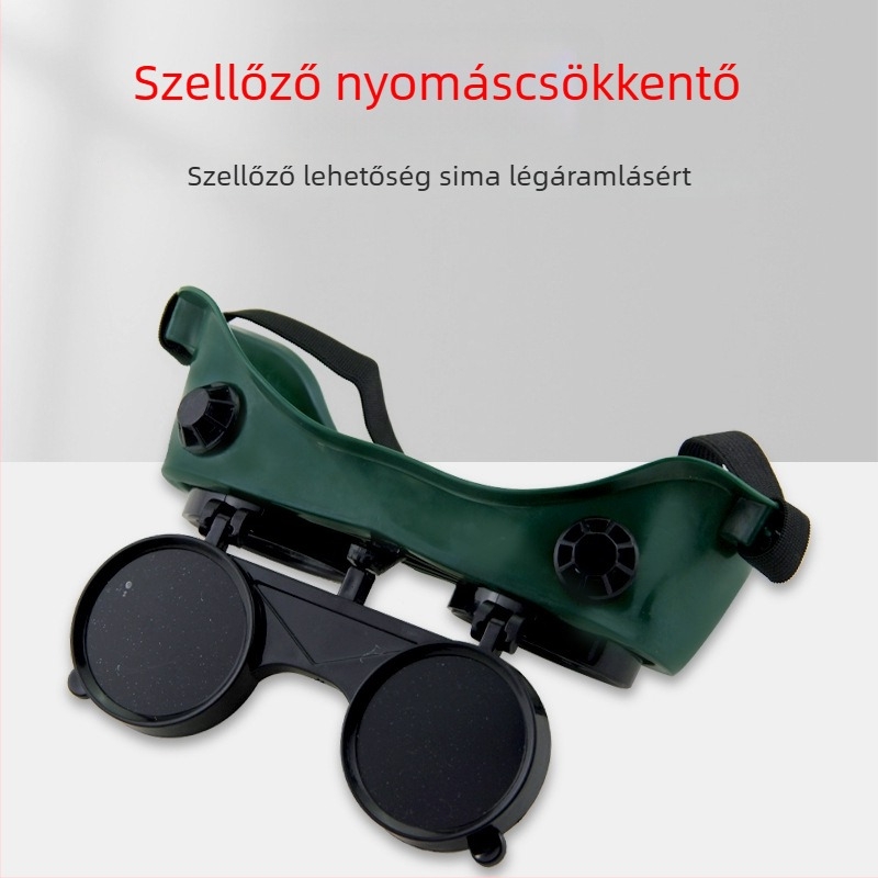 Automata árnyékolású hegesztő szemüveg – védő szemüveg elektromos és argon-ív hegesztéshez, PPT anyag, 2 mm lencse, ütésálló