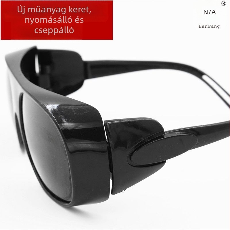Hegesztéshez védőszemüveg, anti‑tükröződésű ívfény, UV-védelem, por- és ütésálló