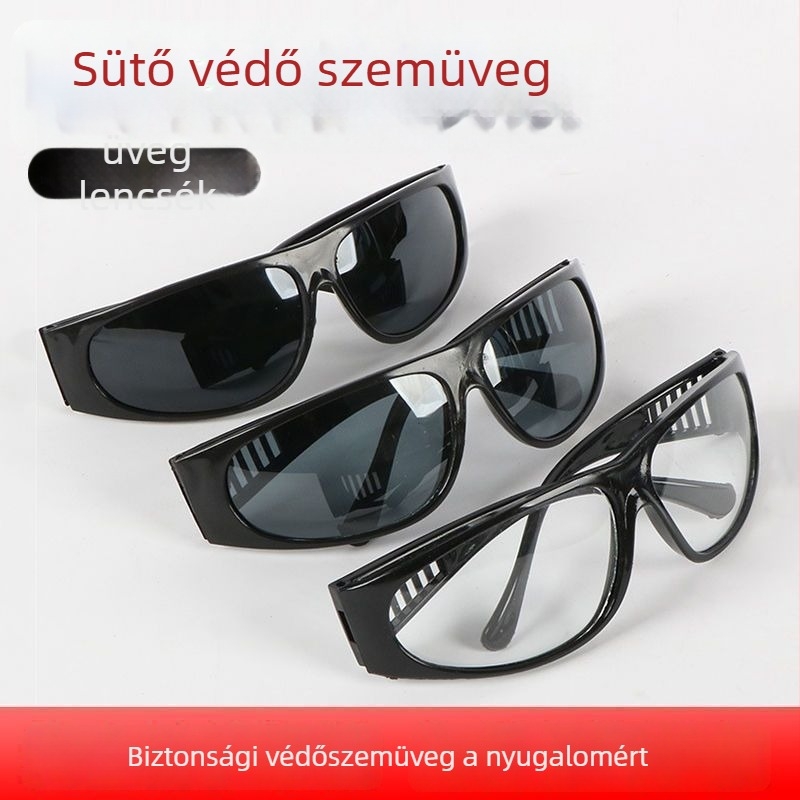 Hegesztővédő szemüveg — anti‑tükröződés, szél- és porálló, szemvédelmet a polírozáshoz és a vágáshoz — Márka: Yisheng