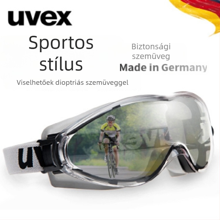 UVEX9002285 Ütésálló védőszemüveg, por- és szélálló, páramentes, átlátszó