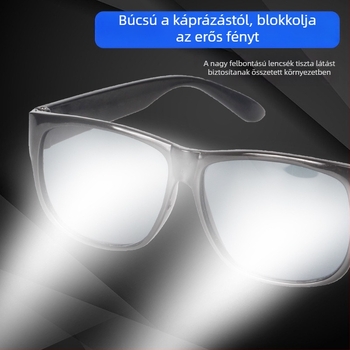 Hegesztővédő szemüveg átlátszó lencsékkel, ütés- és fröccsenés elleni védelemmel, csiszoláshoz alkalmas