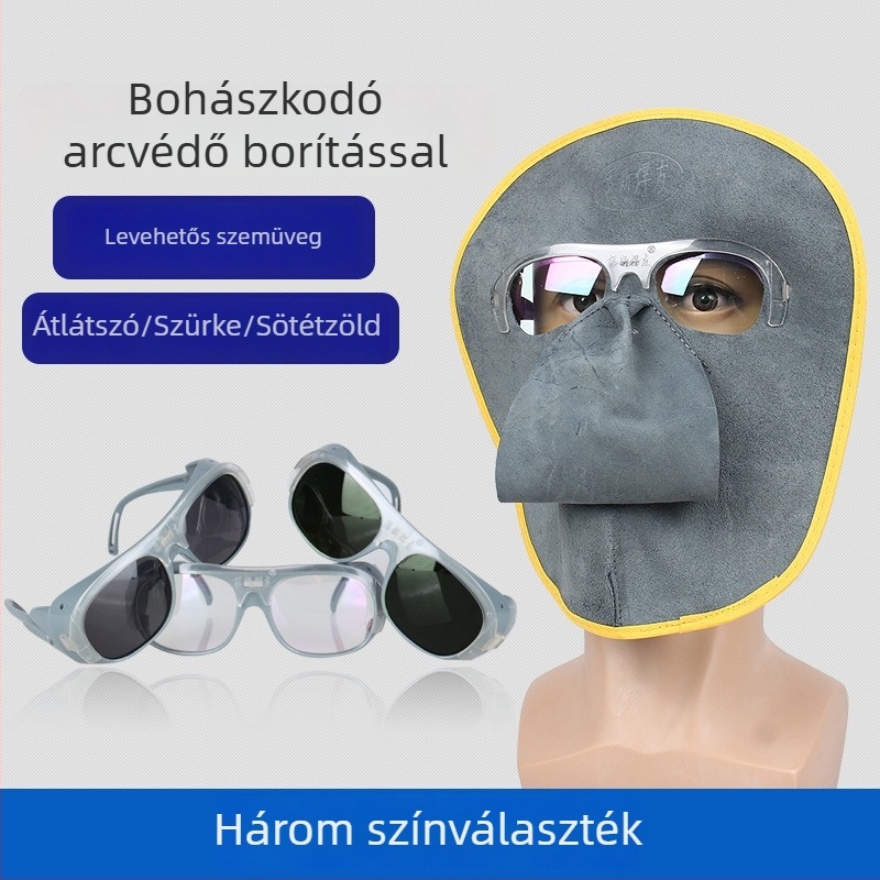 BX-3 Hegesztő szemüveg, PC anyagú, fejre szerelhető, könnyű, védő szemüveg hegesztéshez és UV-védelem