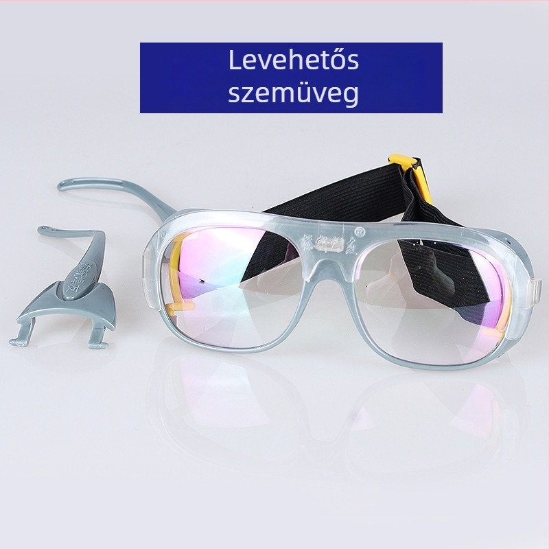 BX-3 Hegesztő szemüveg, PC anyagú, fejre szerelhető, könnyű, védő szemüveg hegesztéshez és UV-védelem