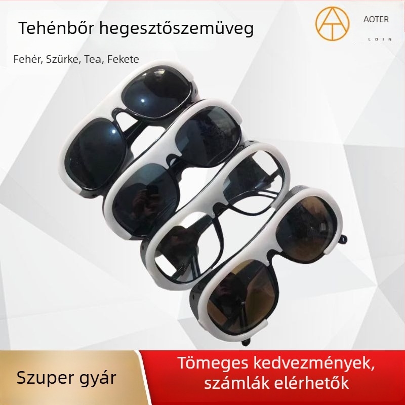 Szellemarcú hegesztővédő szemüveg, védő szemüveg, porálló, ütésálló, barna/fekete/szürke/fehér lencsékkel