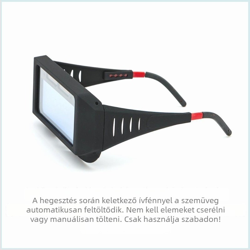 Automatikusan sötétedő hegesztő szemüveg ívhegesztéshez, UV védelem, lila szín