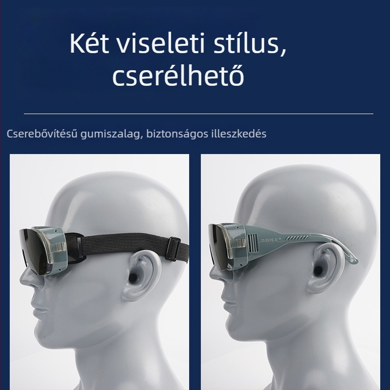Felfelé nyíló hegesztőszemüveg, szemvédelem argon-ívhegesztéshez, anti-ragyogás és UV-védelem