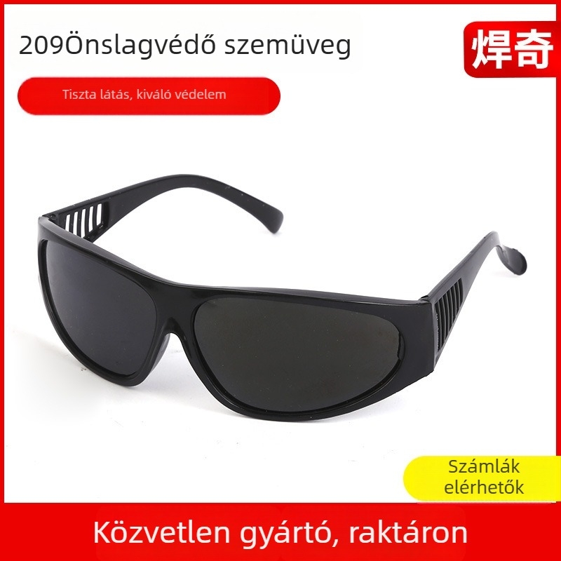 Ötvözővédő szemüveg, 209 modell, por- és homokálló, ütésálló és fröccsenő víz elleni védelem