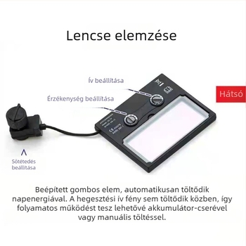 Hegesztő szemüveg automata árnyékoló lencsékkel; üveglencsés; alkalmas elektromos/gáz TIG hegesztésre; lencse vastagsága 2–5; fényáteresztés 6–13