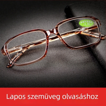 Olvasószemüveg üveg lencsékkel, aszférikus lencsék, teljes keret, ovális keret, 868-as modell.