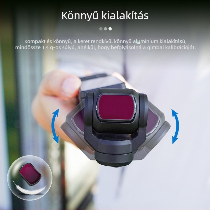 BRDRC Szűrő Készlet DJI Osmo Pocket 3-hoz — ND, UV és CPL Polarizáló Szűrők