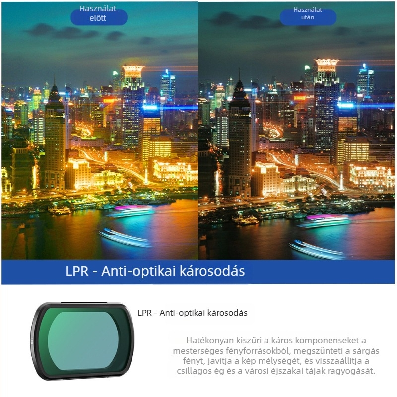 BRDRC Szűrő Készlet DJI Osmo Pocket 3-hoz — ND, UV és CPL Polarizáló Szűrők