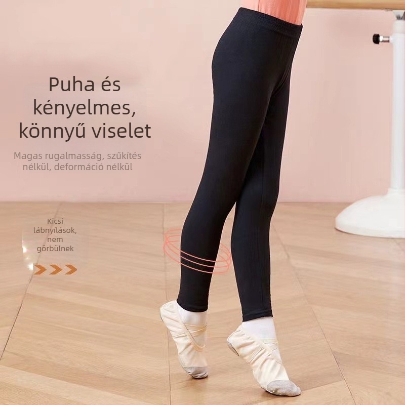 Gyermek tánc nadrág lányoknak | Modal anyag, lágy felületkezelés, középmagas derekú, elasztikus derék, egyszínű minta