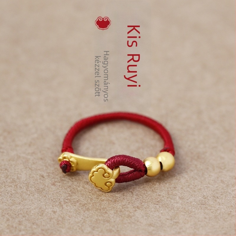 GYűrű • Zsinór anyag • Retro női stílus • Geometriai dizájn • Testreszabható feldolgozás • Esküvőre vagy születésnapra ideális ajándék