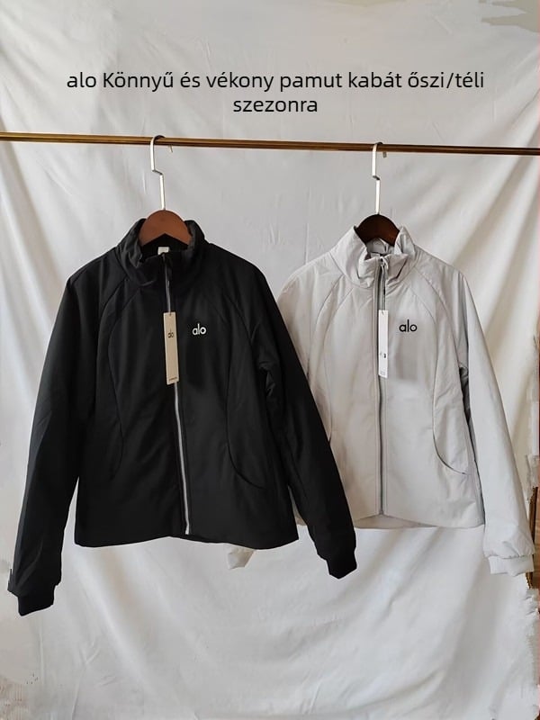 Pamut töltött kabát, vékony és meleg, laza szabású, álló gallér, cipzáros zárás, külső anyag: poliészter rost, töltet: poliészter-pamut, őszi 2025 kiadás, lezser stílus – japán-koreai