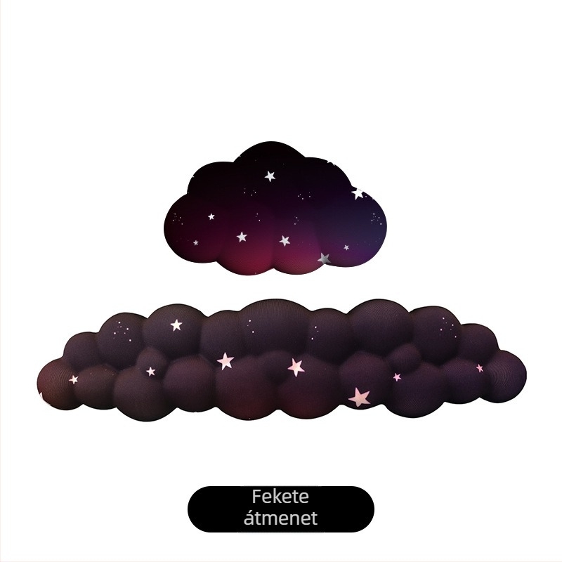 Irodai csuklótámasz, szilikon, vízálló, felhő ihletésű dizájn, 330 g