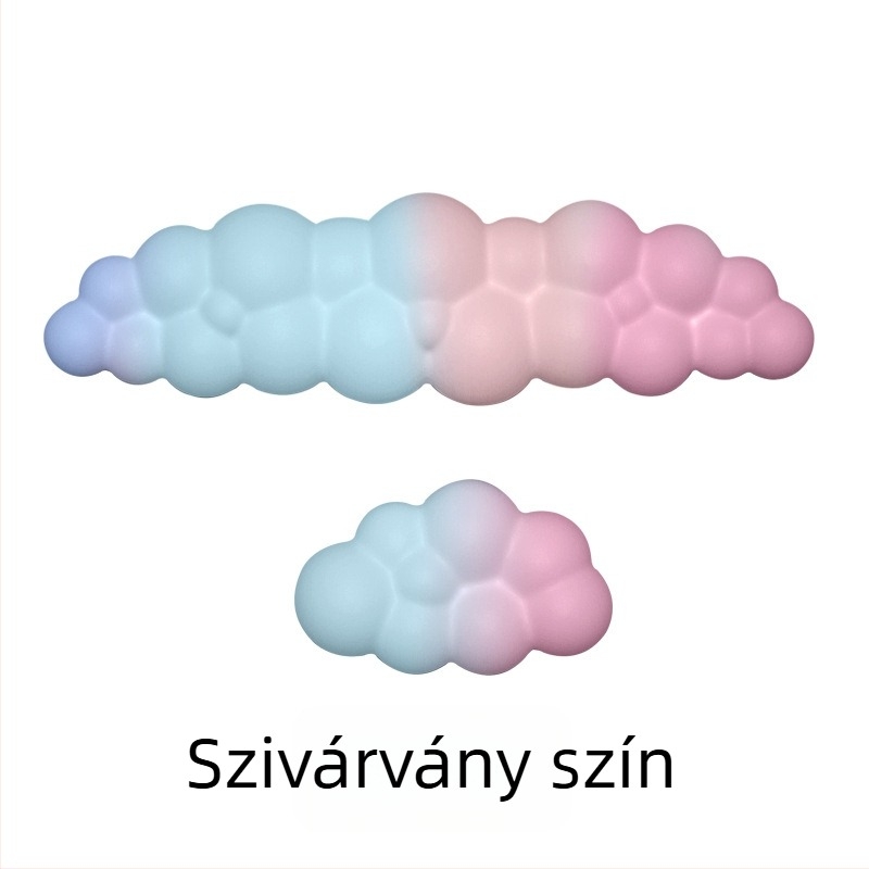 Irodai csuklótámasz, szilikon, vízálló, felhő ihletésű dizájn, 330 g
