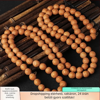 Bodhi magból készült karkötő, 108 gyöngy, kézzel készített, etnikus stílusú, uniszex, konstellációs dizájn