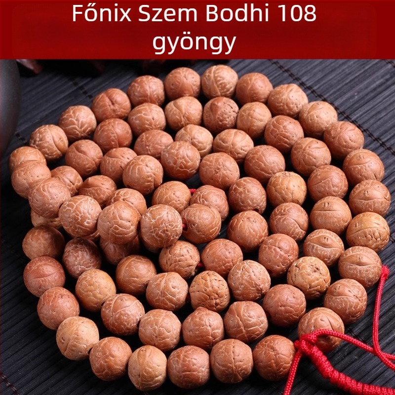 Bodhi magból készült karkötő, 108 gyöngy, kézzel készített, etnikus stílusú, uniszex, konstellációs dizájn