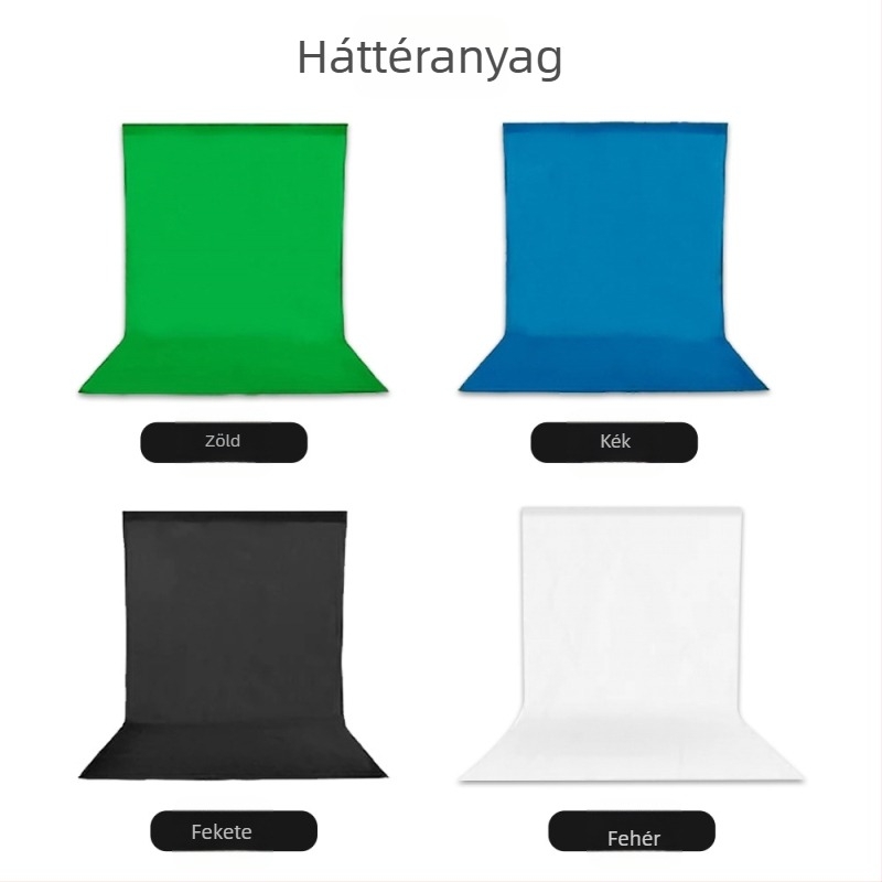 Minrui poliészter-pamut háttérfotózásra – hátterű textil termékfotózáshoz, súly 0,4 kg
