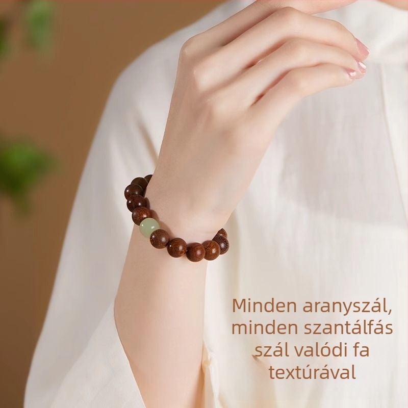 Arany Nanmu 108 gyöngyös karkötő, egyszálas, nőknek és férfiaknak