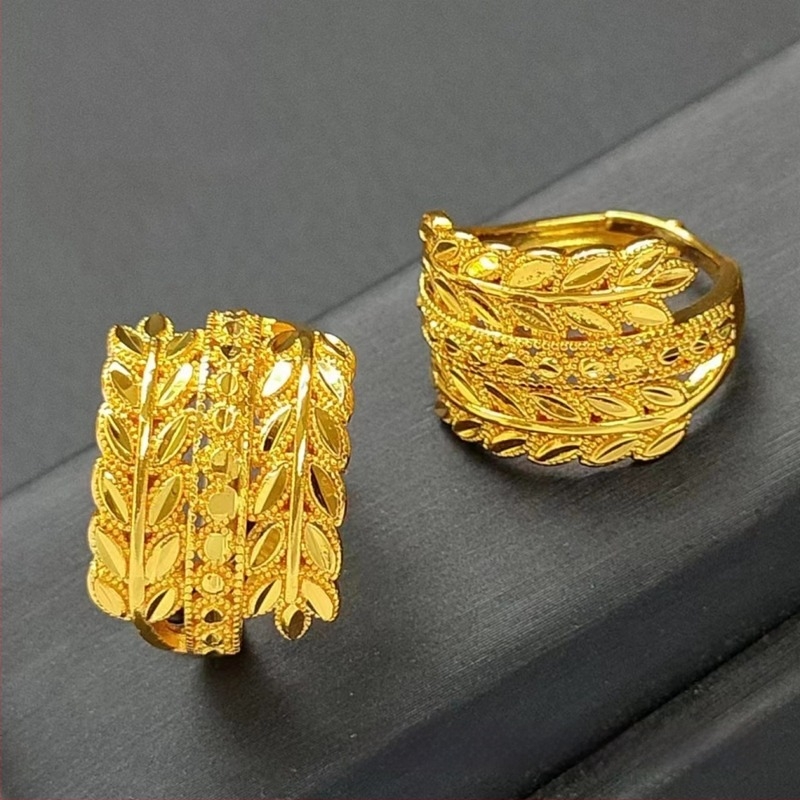 Réz gyűrű virág- és csillagmotívummal, nyitott állítható, elektroplatált bevonattal, uniszex