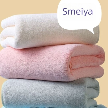 Korall plüss törölköző a fürdőhöz, gyorsan szárad, 200–300 g, egyszínű, babáknak