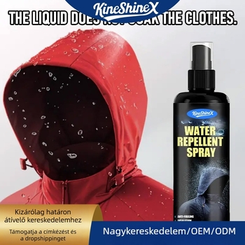 Kineshinex Nano spray vízálló bevonat dzseki és síruha felületeire – 50 ml/100 ml, 60 g/120 g, alapcsomagolás