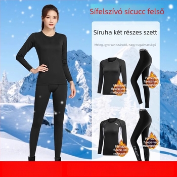 Téli gyorsan száradó kompressziós sportfelszerelés fleece béléssel