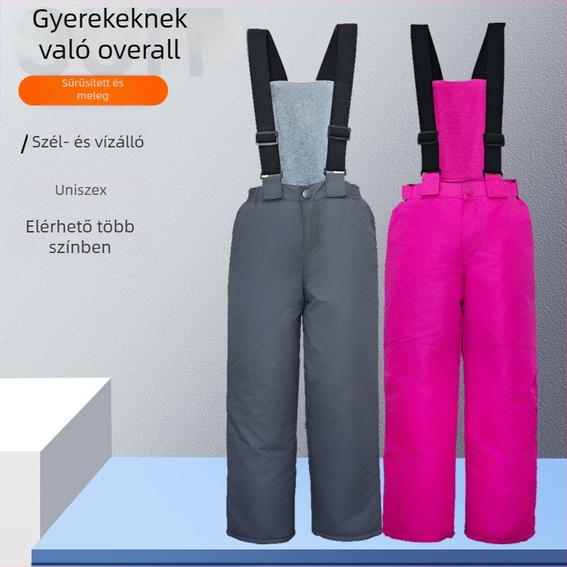 Gyerekeknek szóló sínadrág pántokkal — légáteresztő, kevert anyagú poliészter rostokból, PP gyapot töltéssel