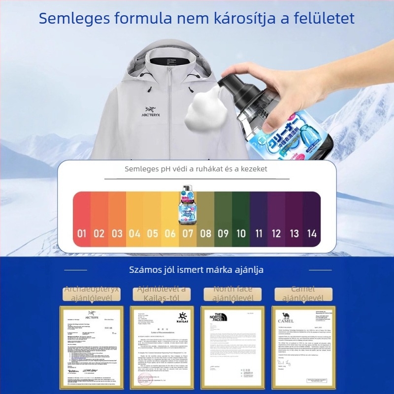 Kabát tisztító szer, vízálló festékjavító, anyagkímélő, kültéri ruházathoz, 330 ml, hazai márka