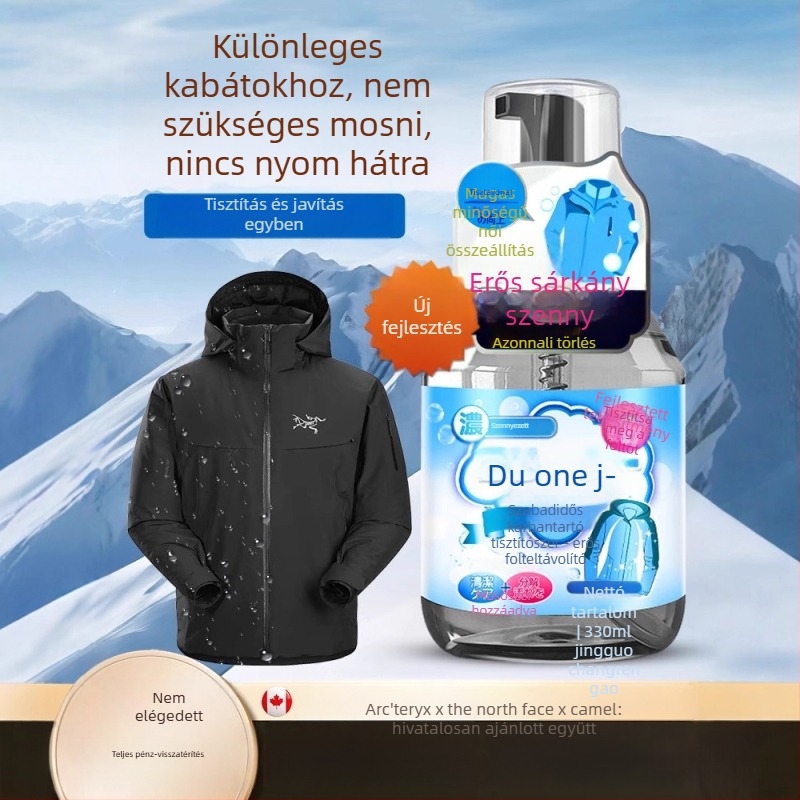 Kabát tisztító szer, vízálló festékjavító, anyagkímélő, kültéri ruházathoz, 330 ml, hazai márka