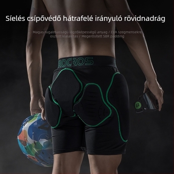 Sívédő csípő rövidnadrág - uniszex (anyag Nylon Brush Lycra; bélés Nylon mesh; töltet 10 mm hab; havas sportokra)