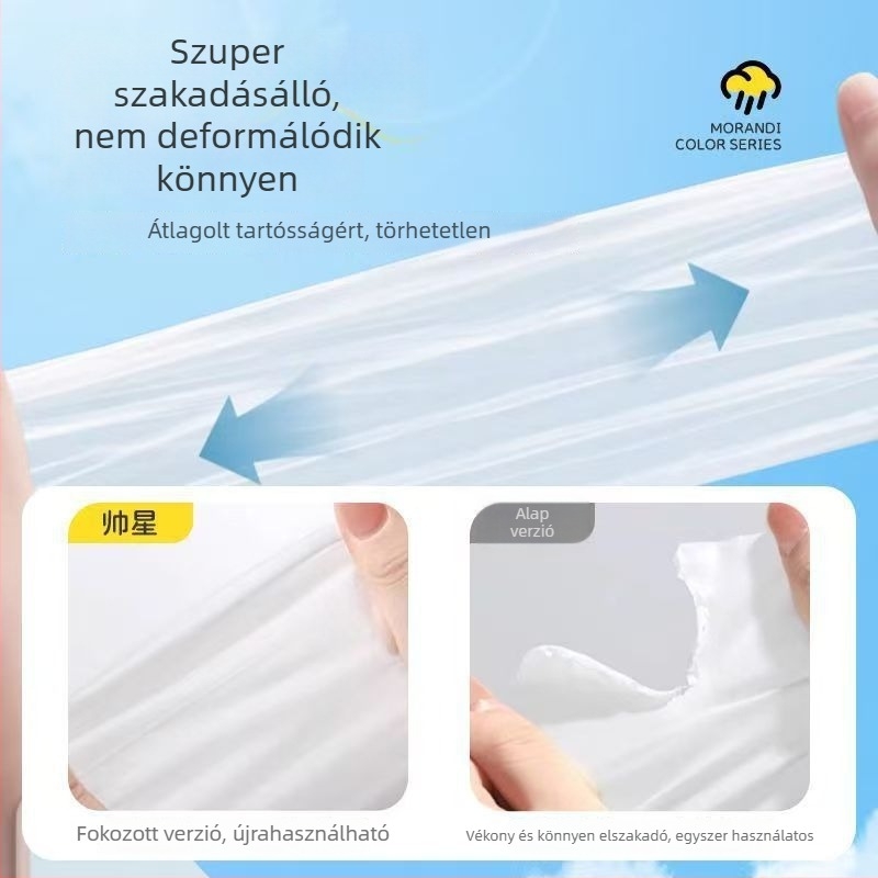 Egyszer használatos teljes test esőköpeny, vast PE anyag, felnőtteknek, hordozható, 001
