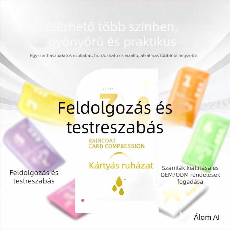 Egyszer használatos teljes test esőköpeny, vast PE anyag, felnőtteknek, hordozható, 001